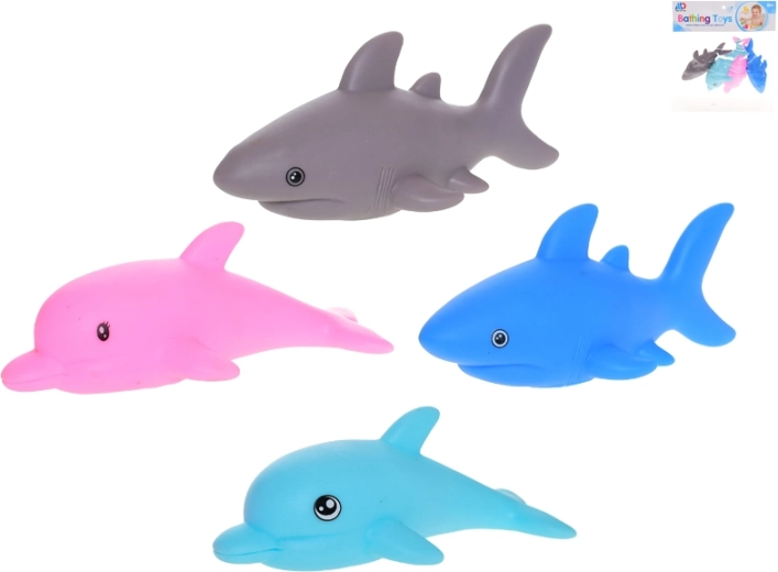 Bad-dierenvriendjes – spuitende set van 4