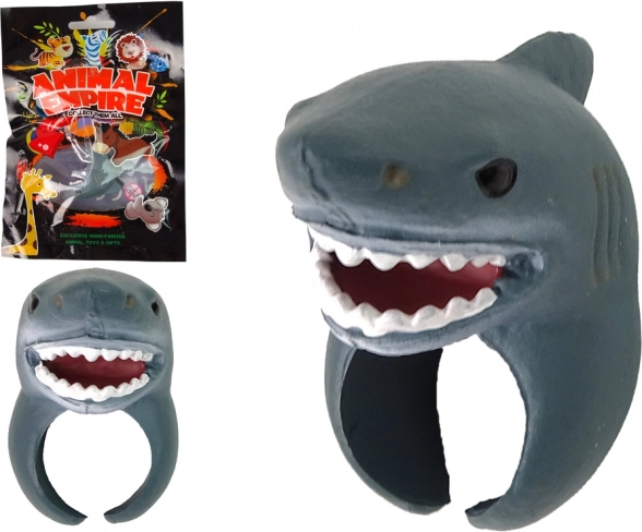 Educatieve vinger ring met haaienkop