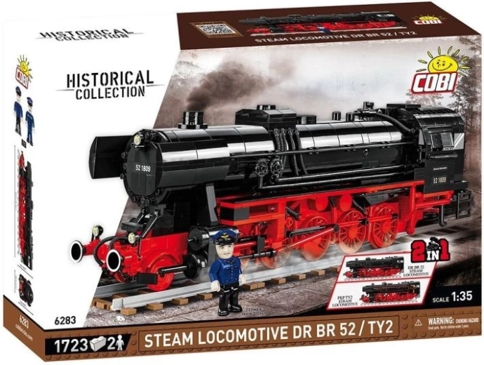 Cobi 6283 Stoomlocomotief DR BR 52/TY2 Historical Collection 1:35 - 1723 stukjes