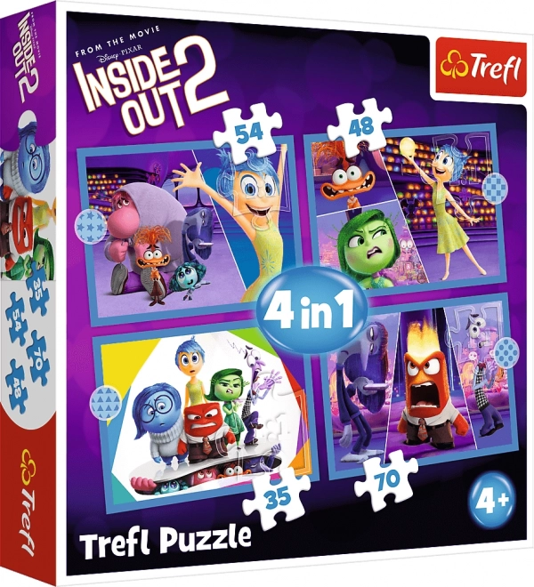 Puzzel 4-in-1 Inside Out: Emoties op het podium 2