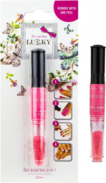 Lukky Koraal nagellak en glitter 2-in-1 voor kinderen