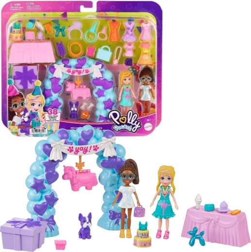 Polly Pocket verjaardagsfeest met poppetjes en accessoires