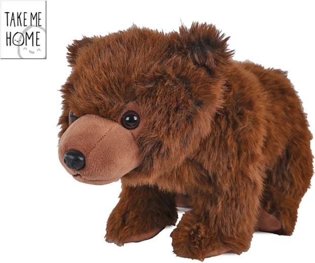 Pluchen teddybeer 35 cm donkerbruin