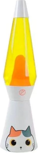 Witte lavalamp kat