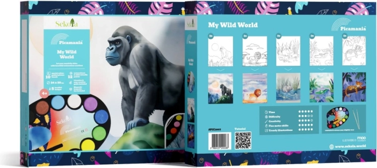 Sekoia Picamania Wildernis – creatieve schilder-/verfset voor kinderen
