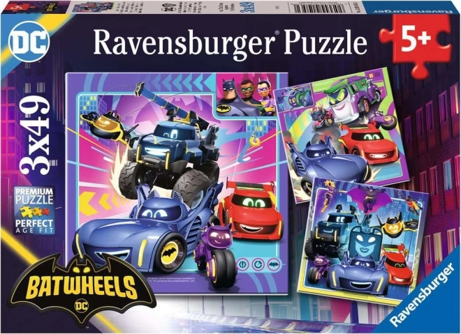 Puzzel RAVENSBURGER Batwheels 3×49 stukjes