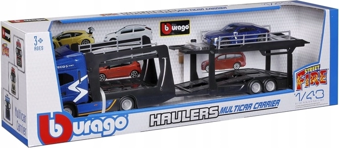 Bburago Street Fire autotransporter Iveco op schaal 1:43