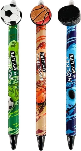 Gumiseerbare gelpen Concorde Sport, blauwe vulling 0,5 mm
