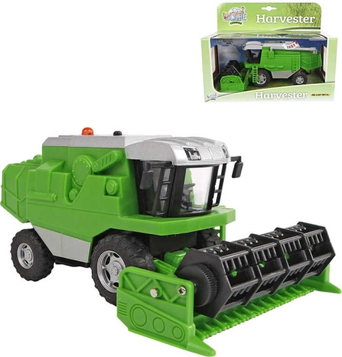 Metalen combine met vliegwiel, licht en geluid 20 cm - 1 stuk