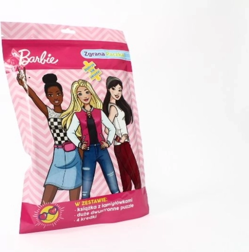 Barbie activiteitenpakket met dubbelzijdige puzzel en kleurpotloden