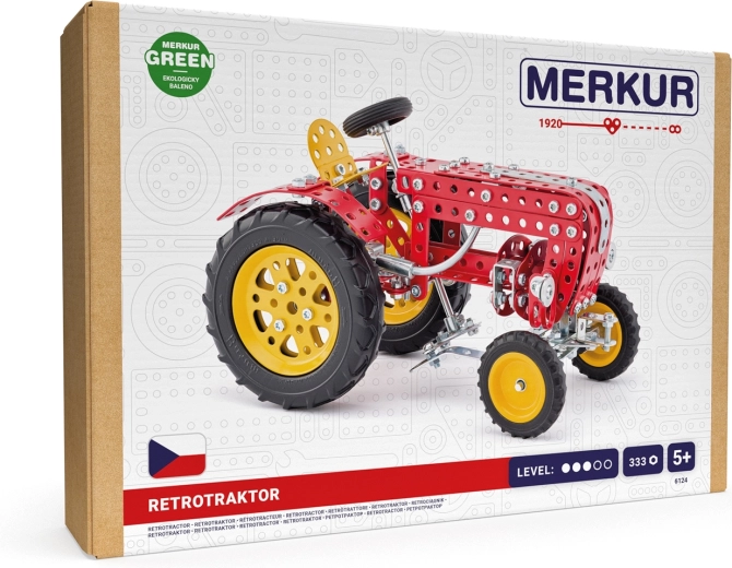 Merkur retrotractor bouwset 333 onderdelen