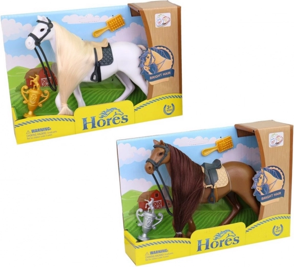 Speelgoed Paard met Accessoires 19 cm