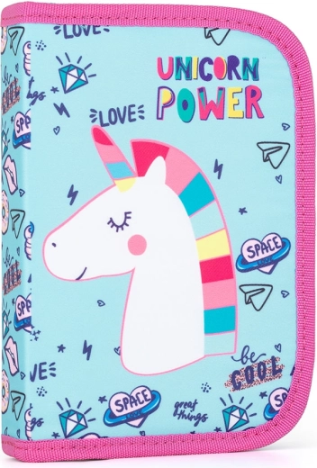 Etui 1-laags, 2 kleppen, leeg Unicorn iconic