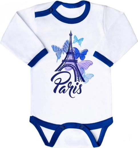 Babyromper met lange mouwen New Baby Towns blauw maat 86 (12–18 maanden)