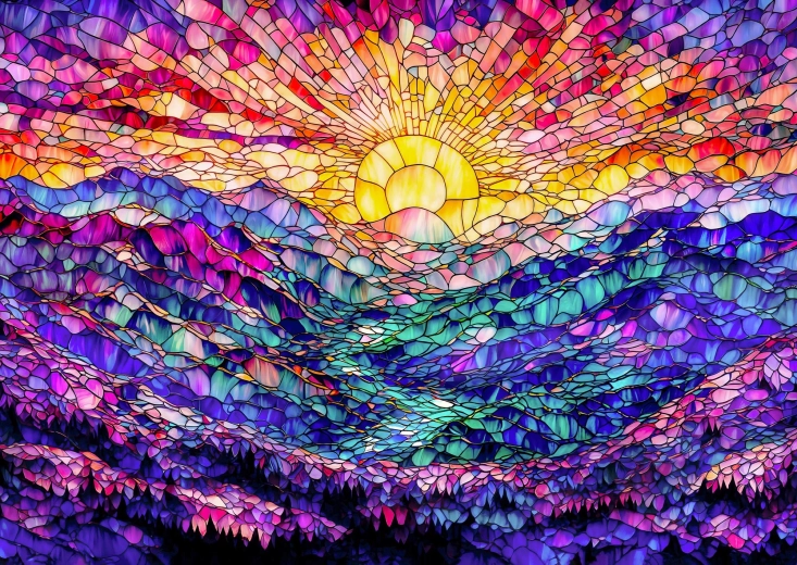 Enjoy Puzzle Nog een prachtige zonsopgang 1000 stukjes
