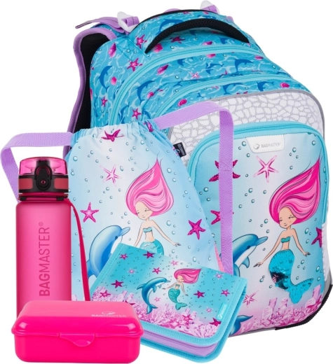 Bagmaster LUMI grote schoolset voor eersteklassers – zeemeermin