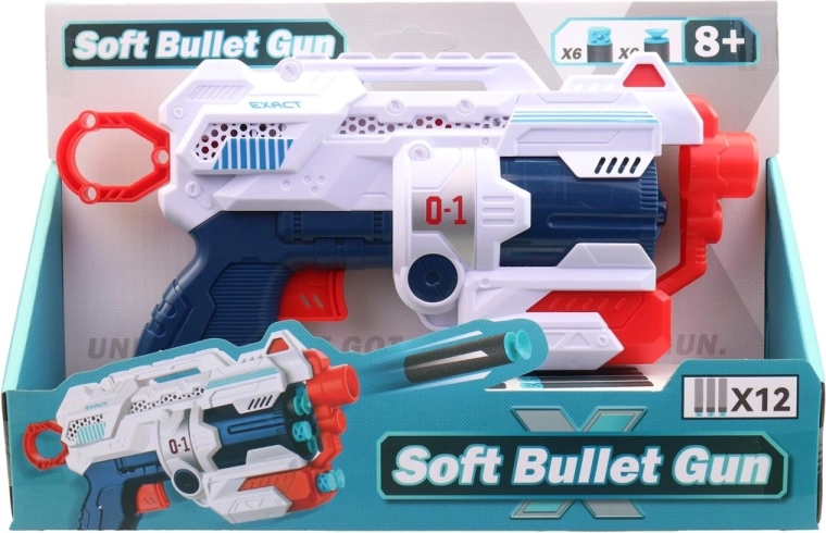 Plastic pistool met pijltjes voor kinderen 28,5 cm