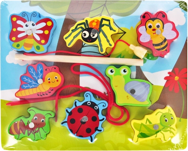 Houten legpuzzel met insectenmotief
