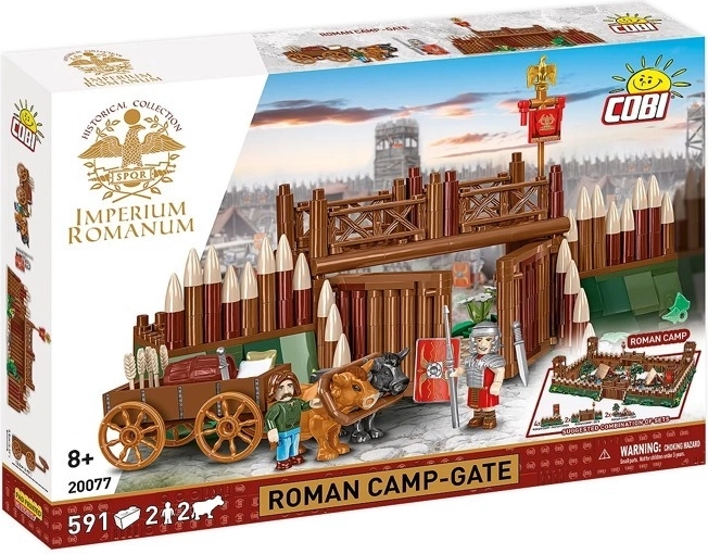 Bouwset COBI Imperium Romanum – poort van het Romeinse kamp, 591 onderdelen