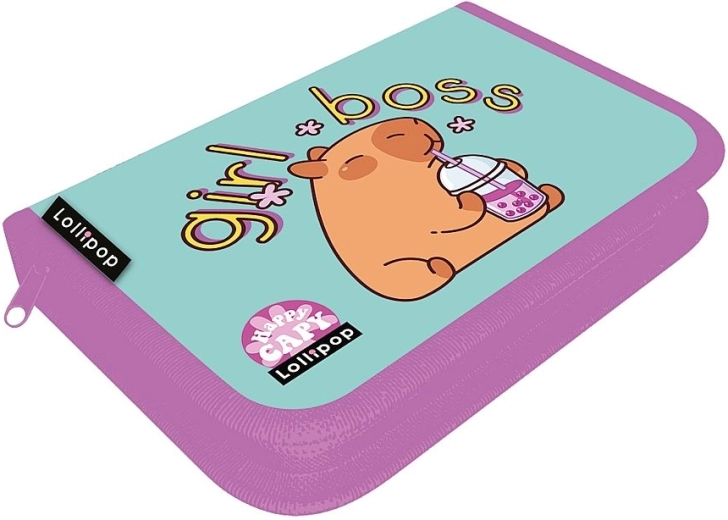 Pennenzak LizzyCard capibara – 1-laags met twee flappen