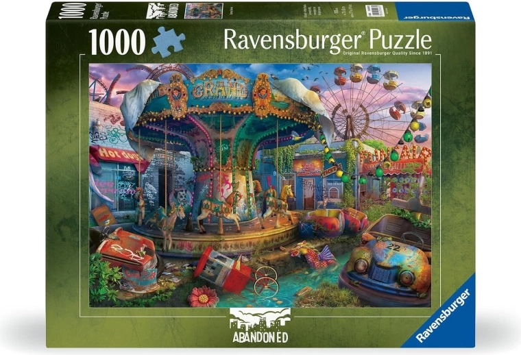 Ravensburger puzzel Abandoned: Somber pad 1000 stukjes