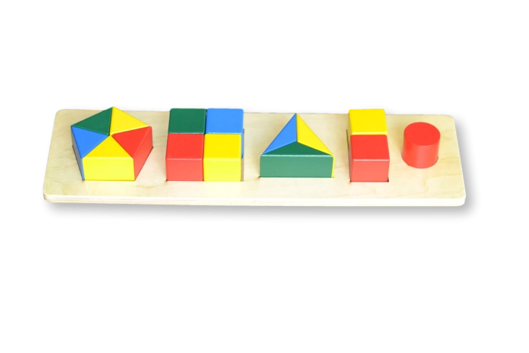 Gekleurde puzzelstenen voor kinderen – verschillende vormen (kleiner formaat)