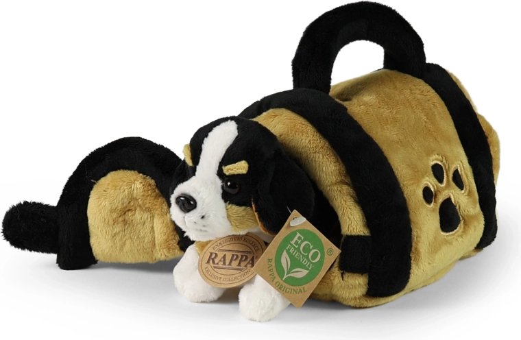 Rappa pluchen Berner sennenhond in draagtas 15 cm Eco-Friendly