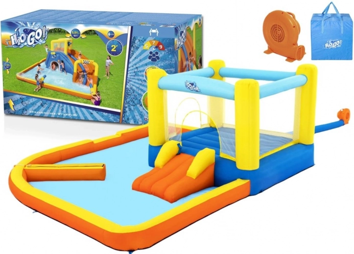 Opblaasbare waterslide met badje 365 × 340 × 152 cm BESTWAY