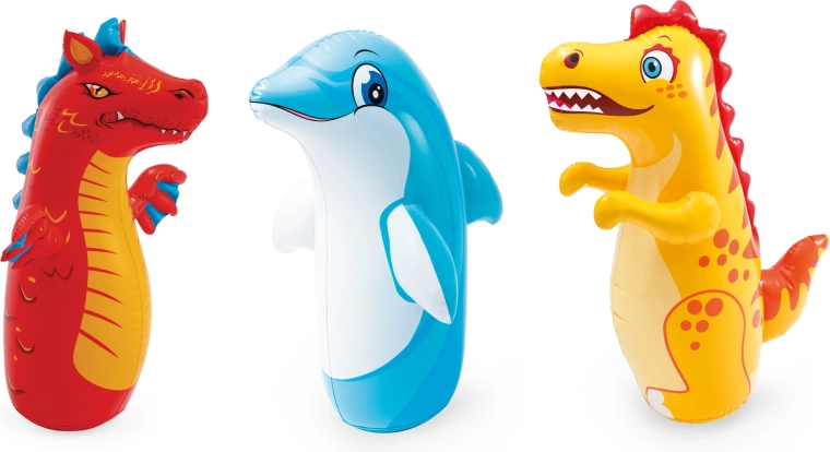 Intex opblaasbaar boksdiertje met waterverzwaring 97 cm (dinosaurus/tijger/dolfijn) - 1 stuk