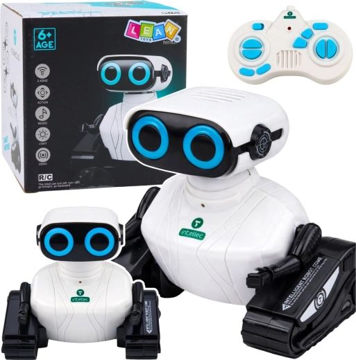 Interactieve rupsband RC-robot met LED-ogen en dansfunctie