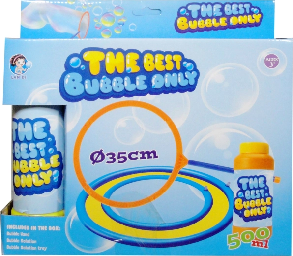 Set voor zeepbellen met vanghandschoen en oplossing