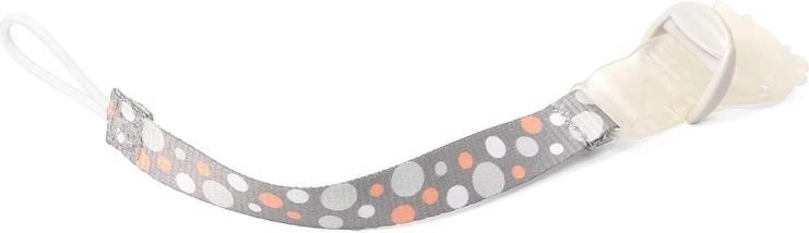 Speenclip BABYONO grijs-oranje