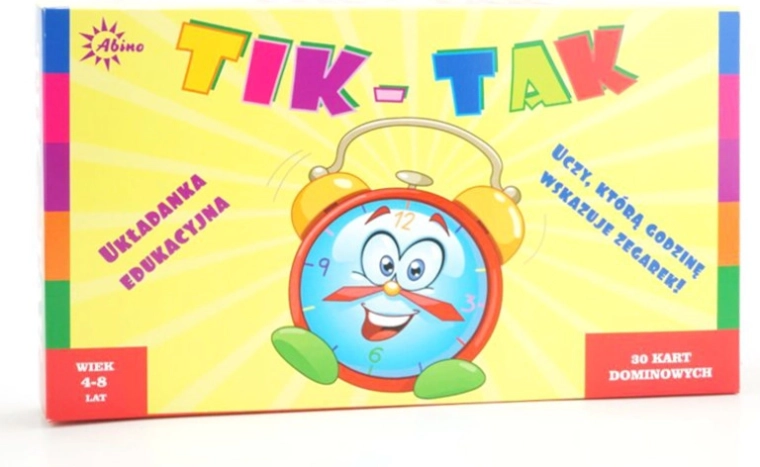 Puzzel Tik Tak – domino voor het leren klokkijken