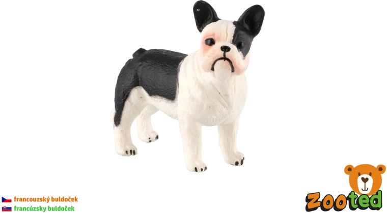 Franse buldog – hondenfiguur 5 cm - 1 stuk