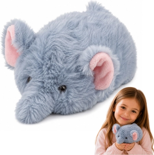 Pluche olifantje grijs 18 cm - 1 stuk