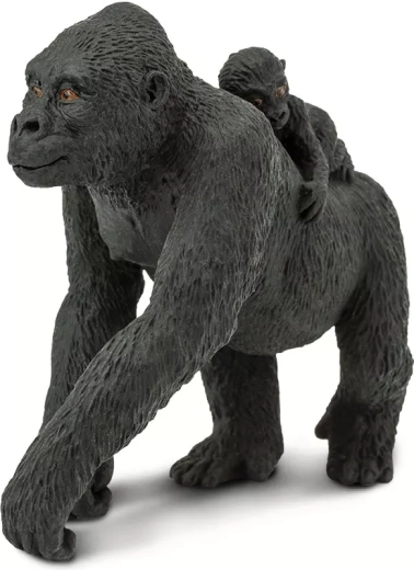 Safari Ltd. laaglandgorilla met jong - figuur