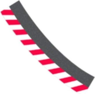 Buitenste rand voor bocht 3/30° voor Carrera Evolution, Digital 132 en Digital 124 racebanen