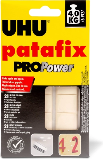 Patafix PROPower witte kneedgum, 21 stuks