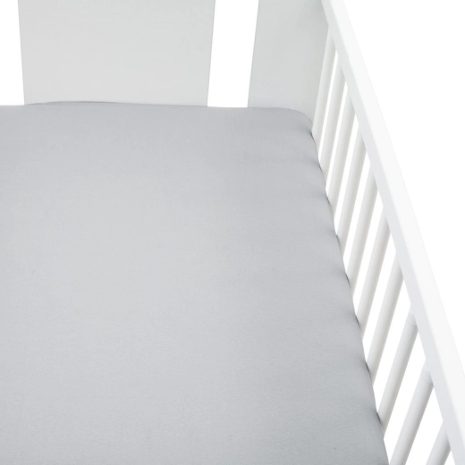 Jerseyhoeslaken voor babybedje New Baby 120 × 60 cm grijs