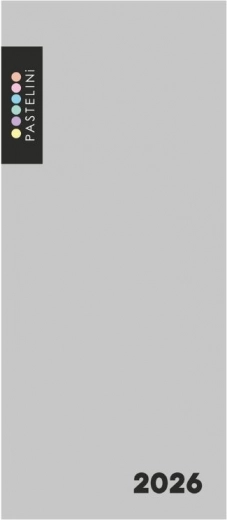 Pastelini weekagenda grijs 2026