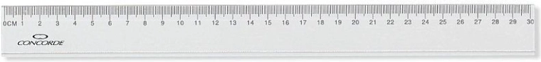 Liniaal CONCORDE 30 cm transparant