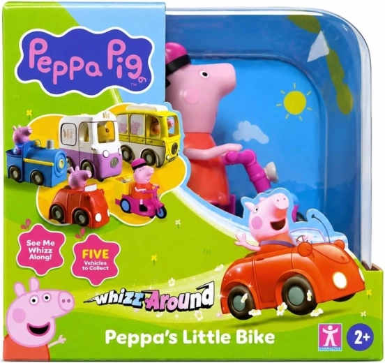 Peppa Pig voertuig op batterijen Peppino-fiets - 1 stuk