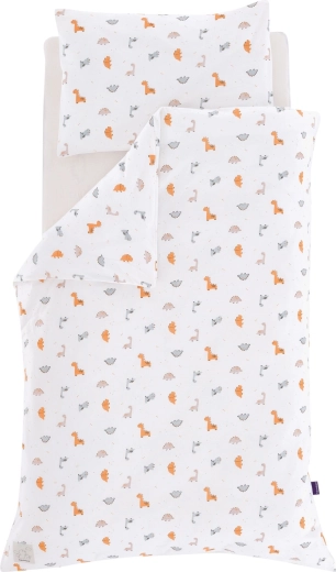 Träumeland jersey beddengoed dinolino allover 100 × 135 cm + 40 × 60 cm