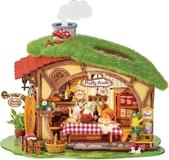 RoboTime houten 3D-miniatuur van een huisje Betoverd bos Fluffy Grove