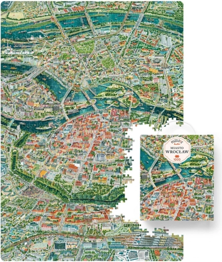 CzuCzu Puzzlove stad Wrocław 1000 stukjes
