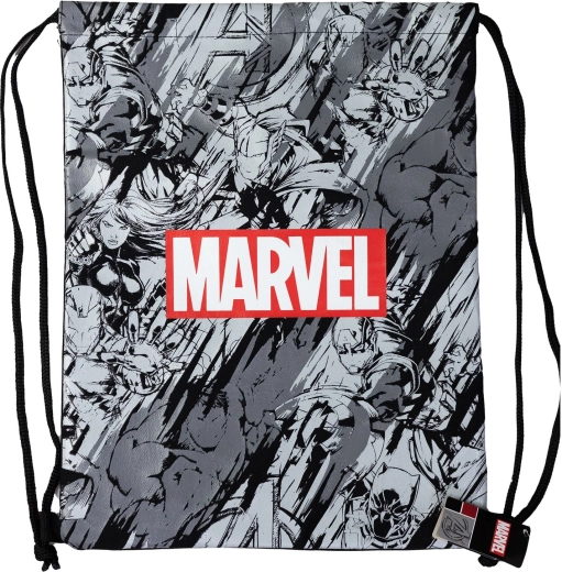 Marvel-patroon - geïsoleerde tas met trekkoordsluiting 30 × 40 cm - 1 stuk