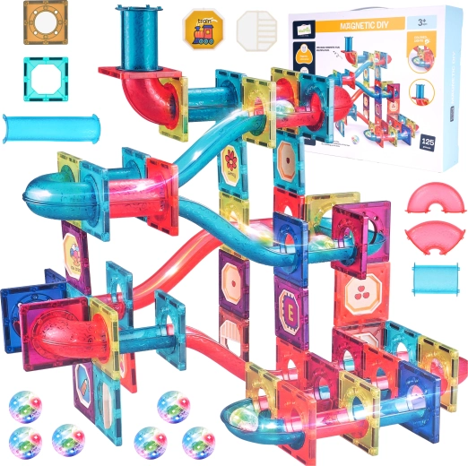 Magnetische 3D bouwset 125 delen met licht