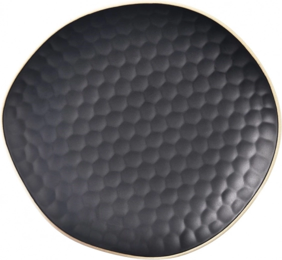 Keramisch dessertbord TEA TIME 16,5 × 15 cm, zwart