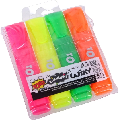 Set krachtige markeerstiften 4 stuks