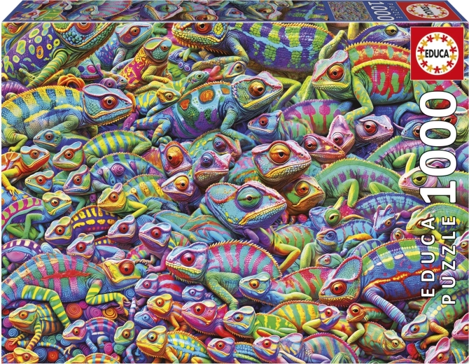Puzzle EDUCA Chaos tussen kameleons 1000 stukjes